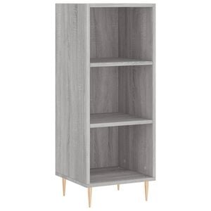 vidaXL Buffet sonoma gris 34,5x32,5x90 cm bois d'ing&eacute;nierie