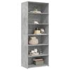 vidaXL Buffet haut gris b&eacute;ton 70x41x185 cm bois d'ing&eacute;nierie