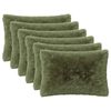 vidaXL Coussin 6 pc HEERLEN Vert 30 x 50 cm Fleece PV