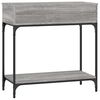 vidaXL Table console sonoma gris 75x34,5x75 cm bois d'ingénierie