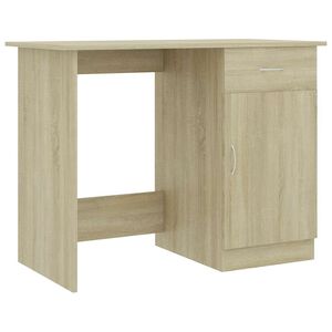 vidaXL Bureau Ch&ecirc;ne sonoma 100x50x76 cm Bois d&rsquo;ing&eacute;nierie