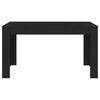 vidaXL Table &agrave; manger Noir 140x74,5x76 cm Bois d'ing&eacute;nierie
