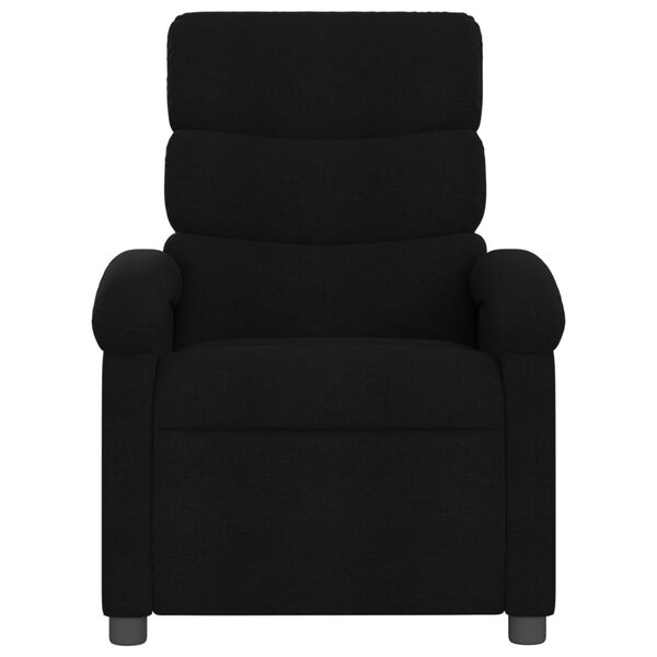 vidaXL Fauteuil de massage inclinable noir tissu