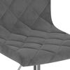 vidaXL Chaises pivotantes &agrave; manger lot de 4 gris fonc&eacute; velours
