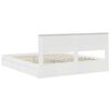 vidaXL Lit de Rangement Blanc 180 x 200 cm Bois d'ing&eacute;nierie