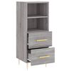 vidaXL Buffet Sonoma gris 34,5x34x90 cm Bois d'ing&eacute;nierie