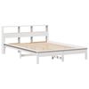 vidaXL Lit bibliothèque sans matelas blanc 150x200 cm bois pin massif