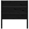 vidaXL Tête de lit Noir 96x4x100 cm Bois massif de pin
