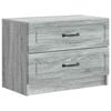 vidaXL Cabinet de chevet avec tiroir Sonoma gris 62 x 34,5 x 44,5 cm