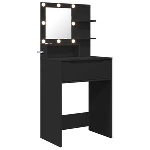 vidaXL Tables de maquillage pour chambre Noir 80 x 39,6 x 135 cm