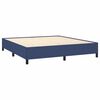 vidaXL Sommier &agrave; lattes de lit avec matelas Bleu 160x200 cm Tissu