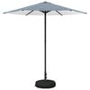 vidaXL Parasol de jardin avec base 230 x 230 cm Polyester