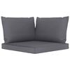 vidaXL Salon de jardin 8 pcs avec coussins Anthracite