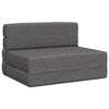 vidaXL Canap&eacute;-lit pliable Gris clair 100 x 80 x 60 cm Tissu