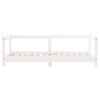 vidaXL Cadre de lit pour enfant blanc 70x140 cm bois de pin massif