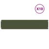 vidaXL Bordure de Pelouse 10 pc 20 x 103 cm Acier lamin&eacute; &agrave; froid