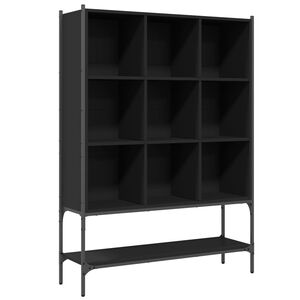 vidaXL Biblioth&egrave;que noir 102x30x141,5 cm bois d'ing&eacute;nierie