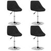 vidaXL Chaises à manger lot de 4 noir similicuir