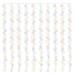 vidaXL Rideaux lumineux &agrave; LED 3x3 m 300 LED Multicolore 8 fonctions