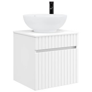vidaXL Meuble de lavabo mural Blanc 49 x 44,5 x 66,5 cm