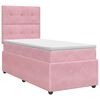 vidaXL Lit boxspring avec matelas Rose 80 x 200 cm Velours
