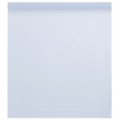 vidaXL Film de fenêtre statique dépoli blanc transparent 90x1000cm PVC