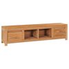 vidaXL Meuble TV 115x30x35 cm bois de teck massif