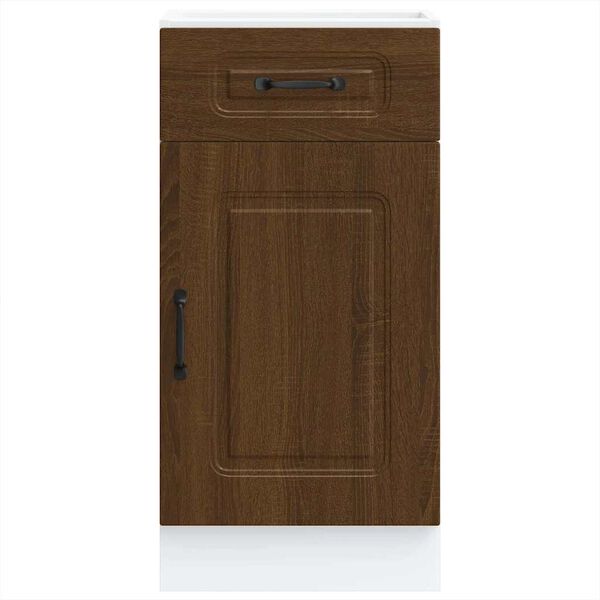 vidaXL Armoire de cuisine Kalmar ch&ecirc;ne marron bois d'ing&eacute;nierie