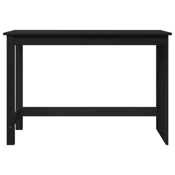 vidaXL Bureau Noir 112 x 50 x 75 cm Bois de Pin Massif