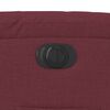 vidaXL Fauteuil inclinable &eacute;lectrique Rouge bordeaux Tissu