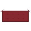 vidaXL Banc de jardin empilable et coussin 128,5cm Bois de teck massif