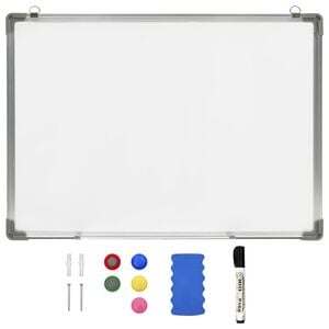 vidaXL Tableau blanc magn&eacute;tique effa&ccedil;able &agrave; sec Blanc 70x50 cm Acier