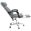 vidaXL Fauteuil de massage inclinable de bureau Gris clair Tissu