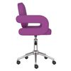 vidaXL Chaise de bureau pivotante Violet Similicuir