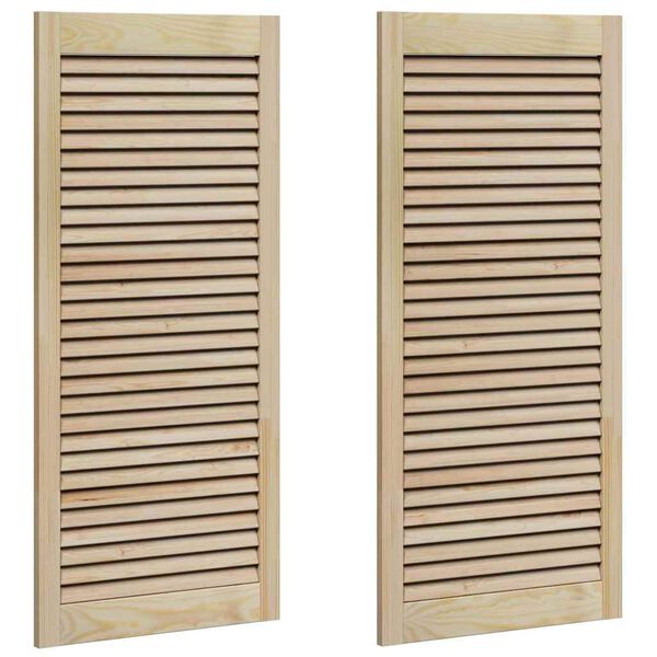 vidaXL Porte de Cabinet avec porte 2 pcs Naturel 49,5 x 2,1 x 110 cm