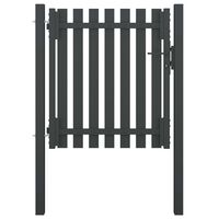 vidaXL Portail de clôture de jardin Acier 1x1,25 m Anthracite