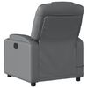 vidaXL Fauteuil de massage inclinable &eacute;lectrique gris similicuir