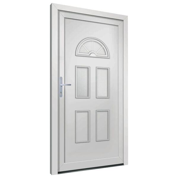 vidaXL Porte d'entr&eacute;e blanc 98x198 cm PVC