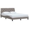 vidaXL Cadre de lit sans matelas taupe 140x200 cm tissu