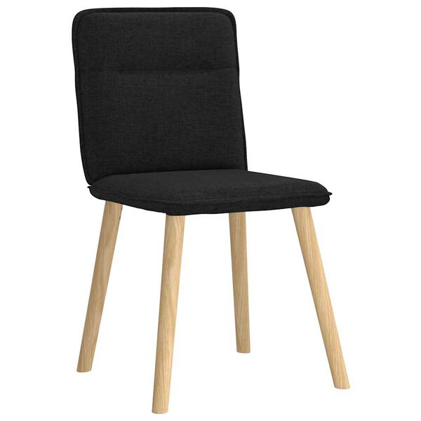 vidaXL Chaises à manger lot de 6 noir tissu