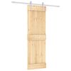 vidaXL Porte coulissante 70 x 210 cm Bois de pin massif (non trait&eacute;)