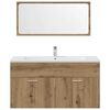 vidaXL Ensemble de meubles salle de bain 3 pcs bois d'ingénierie