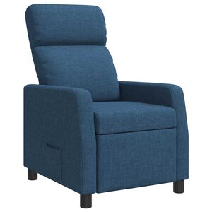 vidaXL Fauteuil inclinable Bleu Tissu