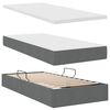 vidaXL Lit de Rangement Gris fonc&eacute; 180 x 200 cm Cuir synth&eacute;tique