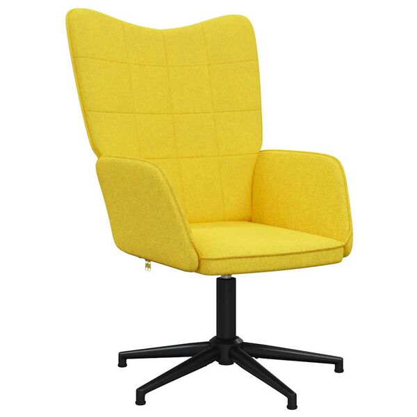 vidaXL Chaise de relaxation Jaune moutarde Tissu