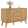 vidaXL Buffet OLDEN marron 114x43x73,5 cm bois massif de pin