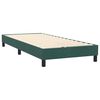 vidaXL Sommier &agrave; lattes de lit et matelas et LED vert fonc&eacute; 100x210cm velours