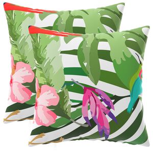 vidaXL Housse de coussin 2 pcs HEERLEN Noir 30 x 30 cm Polyester