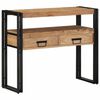 vidaXL Table console Marron 90 x 33 x 75 cm Bois d'Acacia Massif