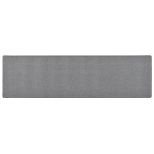 vidaXL Tapis de couloir Gris fonc&eacute; 50x200 cm